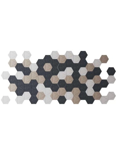 Panneaux acoustiques muraux design hexagonaux ACOUSTIC ARTWORK
