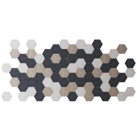 Panneaux acoustiques muraux design hexagonaux ACOUSTIC ARTWORK