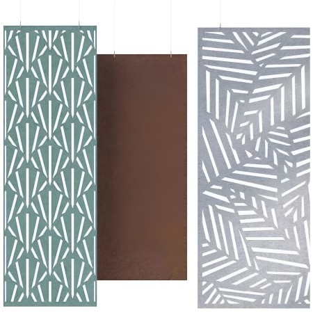 3 types de d'ajourages pour les panneaux acoustiques ARTWORK