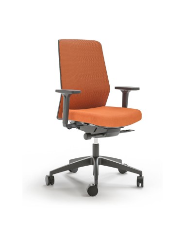 Chaise SURF orange avec accoudoirs réglables