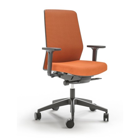 Chaise SURF orange avec accoudoirs réglables