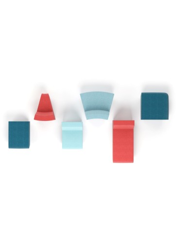 Différentes couleurs et formes pour la chaise lounge SOFT ROCK