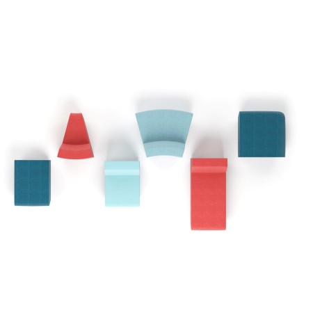 Différentes couleurs et formes pour la chaise lounge SOFT ROCK