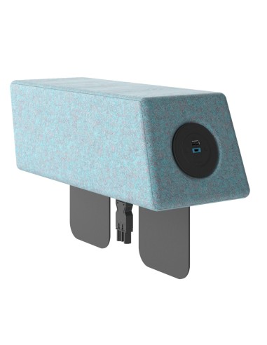 Accoudoir avec base métallique et 1 chargeur rapide USB intégré