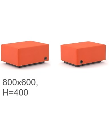 Dimensions des poufs avec prise électrique