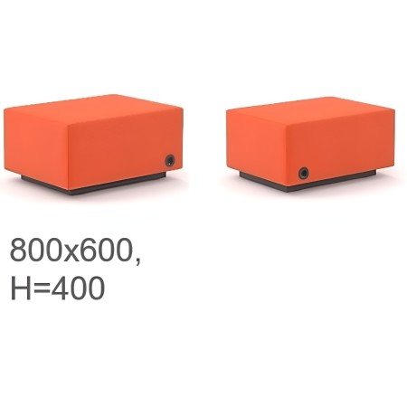 Dimensions des poufs avec prise électrique
