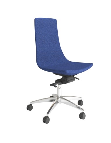 Chaise de bureau sans accoudoirs tissu avec roulettes - North Cape