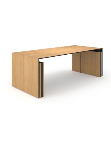 Bureau assis debout en placage MOTION EXECUTIVE