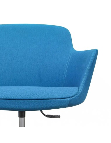 Détail du mécanisme de réglage de la chaise Danae avec assise bleue – Danae