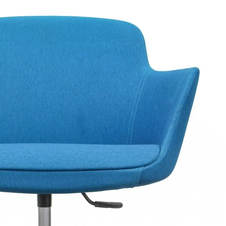 Détail du mécanisme de réglage de la chaise Danae avec assise bleue – Danae