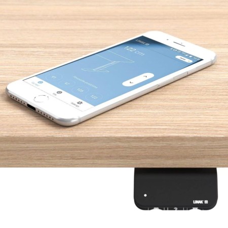 Poste de travail individuel avec bureau MOTION réglable en hauteur