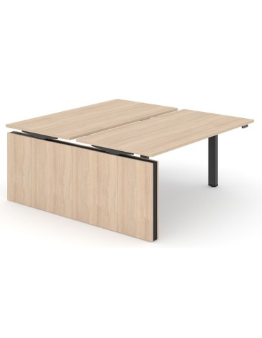 	Poste de travail Motion Bench avec piètement noir et plateau bois – Motion Bench
