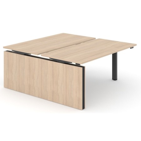 	Poste de travail Motion Bench avec piètement noir et plateau bois – Motion Bench