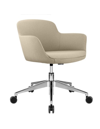 DANAE à roulettes avec hauteur réglable asssie confortable beige