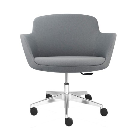 Chaise de bureau avec accoudoirs confortable sur roulettes réglable DANAE