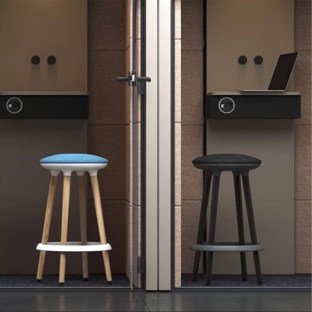 Tabourets hauts CANNIE en salle acoustique chaise confortable pour table haute