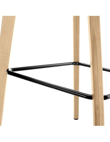 Repose pieds en métal de la chaise haute pour cuisine TWIST&SIT pieds en bois