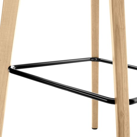 Repose pieds en métal de la chaise haute pour cuisine TWIST&SIT pieds en bois