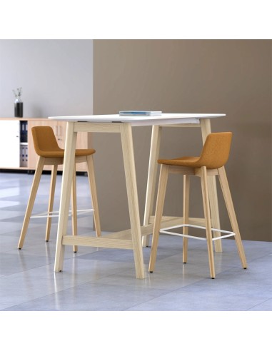 Tabouret haut pour plan de travail hauteur cuisine TWIST&SIT avec assise colorée confort