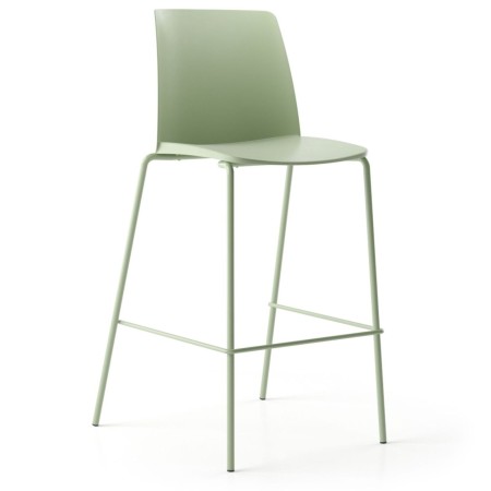 	Tabouret haut en plastique vert pastel – Polytone L