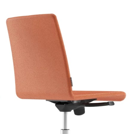 Chaise ergonomique tissu orange profil design – Moon