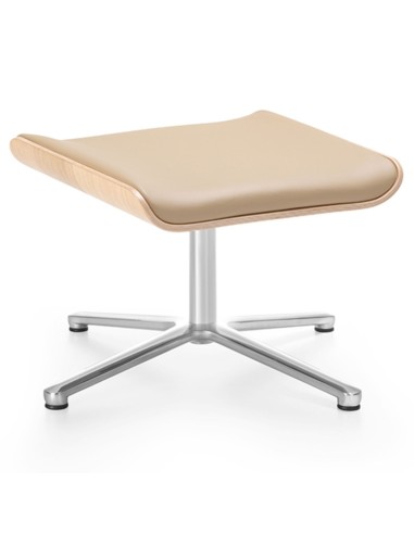 Repose-pieds design avec finition bois assorti aux fauteuils Booi