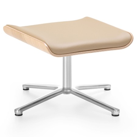 Repose-pieds design avec finition bois assorti aux fauteuils Booi