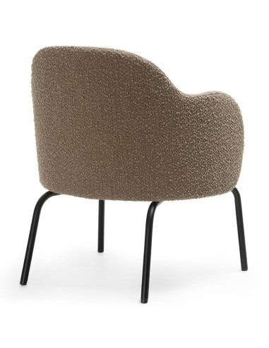 Fauteuil Flos Lounge en tissu beige, vue arrière – Flos Lounge