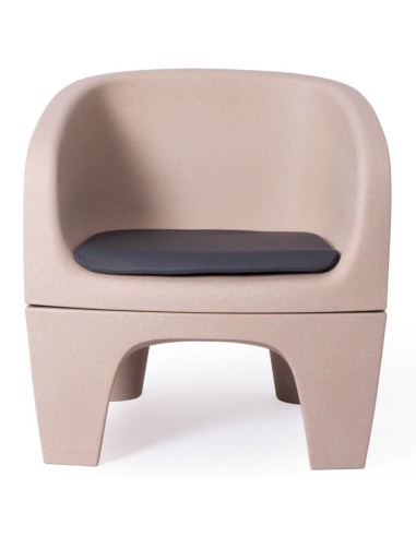 Fauteuil Gummy Bear en plastique recyclé rose clair, vue latérale gauche – Gummy Bear