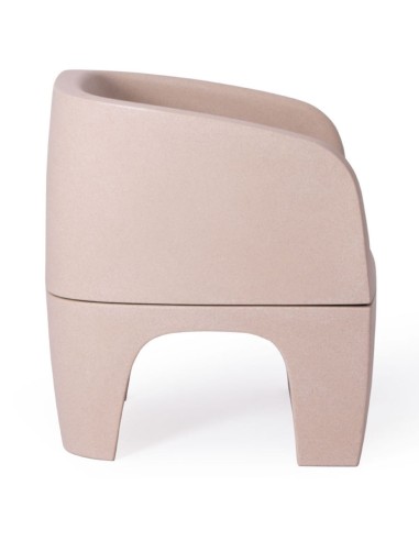 Fauteuil Gummy Bear en plastique recyclé bleu clair, vue arrière – Gummy Bear