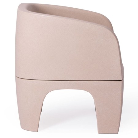 Fauteuil Gummy Bear en plastique recyclé bleu clair, vue arrière – Gummy Bear