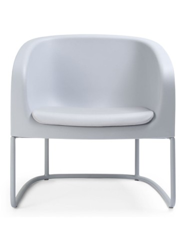 Fauteuil Gummy Bear en plastique recyclé blanc, vue arrière – Gummy Bear