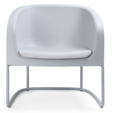 Fauteuil Gummy Bear en plastique recyclé blanc, vue arrière – Gummy Bear