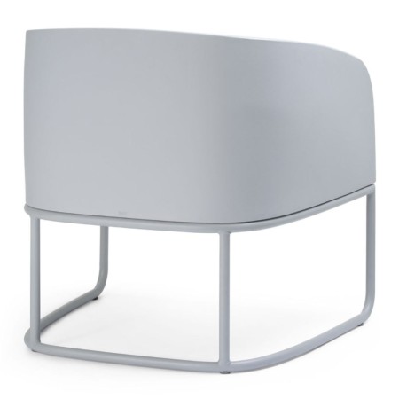 Fauteuil Gummy Bear en plastique recyclé blanc, vue latérale droite – Gummy Bear