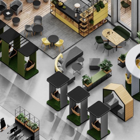 Social Swing Single installé dans un espace événementiel – Social Swing Single