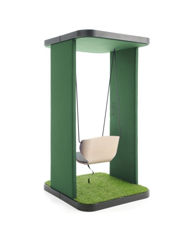 Deux Social Swing Single verts côte à côte, vue de face – Social Swing Single