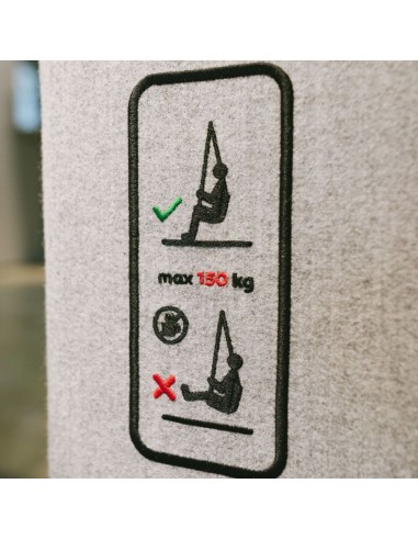 Dimensions du Social Swing Single avec vue de face – Social Swing Single