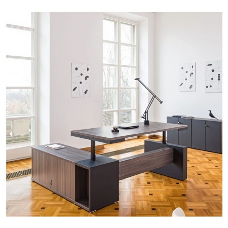 Bureau de direction assis-debout design dans pièce lumineuse 2