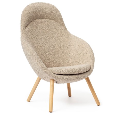 Fauteuil Vieni beige, style épuré – Vieni