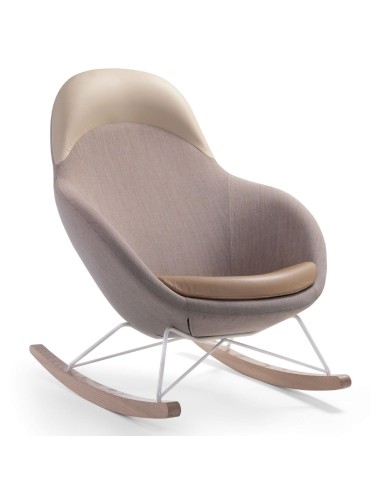 Vieni beige clair avec piètement bois – Vieni