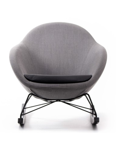 Vue avant du fauteuil Vieni gris – Vieni