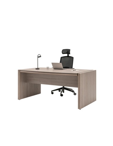Bureau de direction design avec chaise de travail noire sur roulettes
