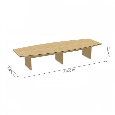 Dimensions grande table de réunion pour 10 à 12 personnes