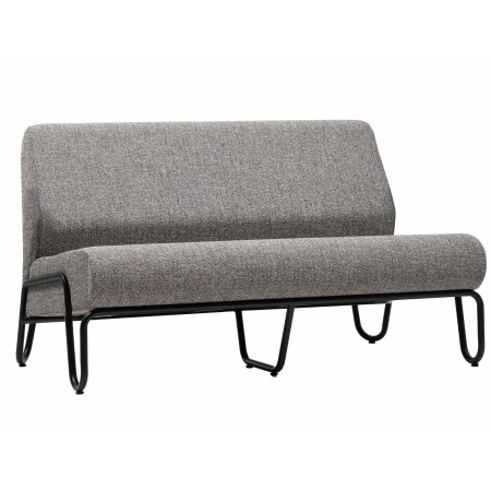 Banquette Clip en tissu gris, vue latérale – Clip