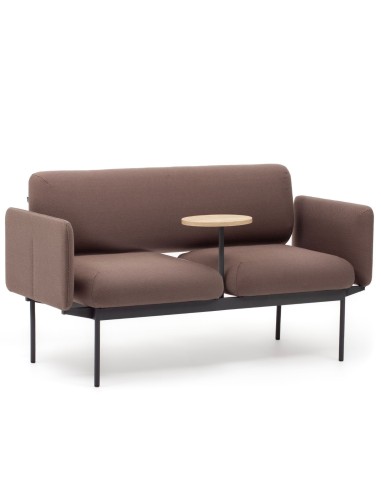 Banquette Fora Care avec tablette intégrée, piètement métal noir – Fora Care