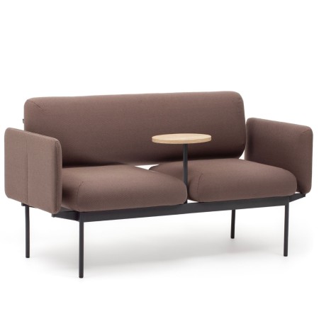 Banquette Fora Care avec tablette intégrée, piètement métal noir – Fora Care