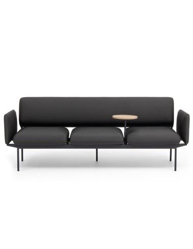 Banquette Fora Care noire avec tablette intégrée, design fonctionnel – Fora Care