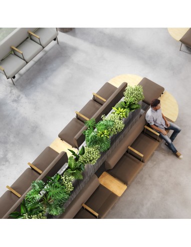 Banquette Fora Care en salle d’attente moderne, vue d’ensemble – Fora Care