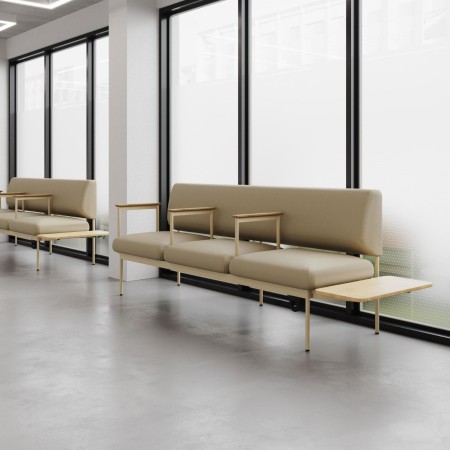 Banquette Fora Care en salle de réunion conviviale – Fora Care