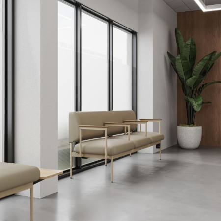 Banquette Fora Care dans un hall d’accueil moderne – Fora Care